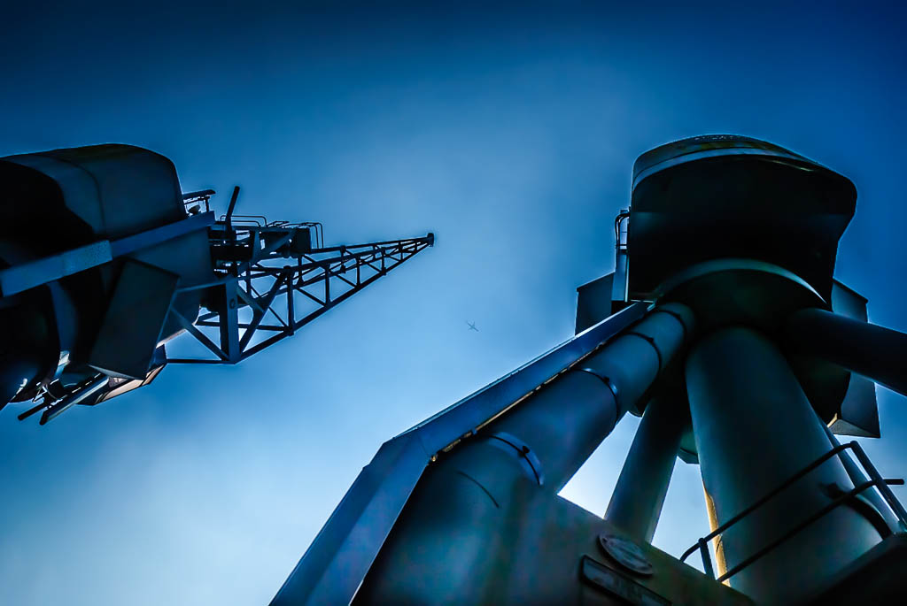 Old dock cranes