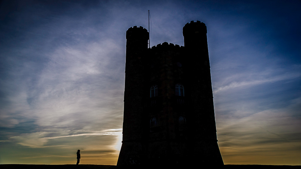 Broadway Tower - silhouette